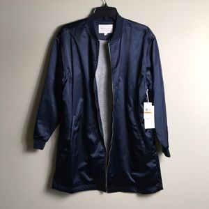 Vince Camuto Satin Bomber Jacket